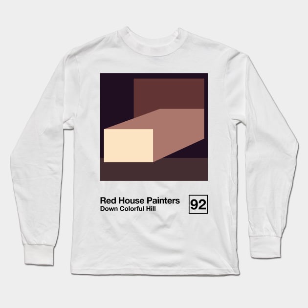 Down Colorful Hill / Minimalist Style Graphic Poster Design Long Sleeve T-Shirt by saudade